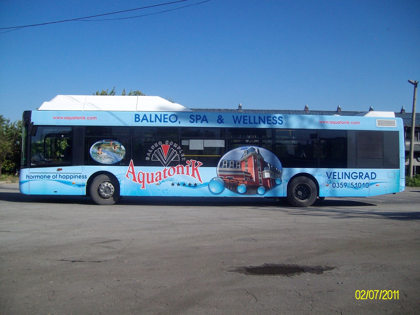 Реклама Balneo Complex Aquatonik Градски Транспорт Варна